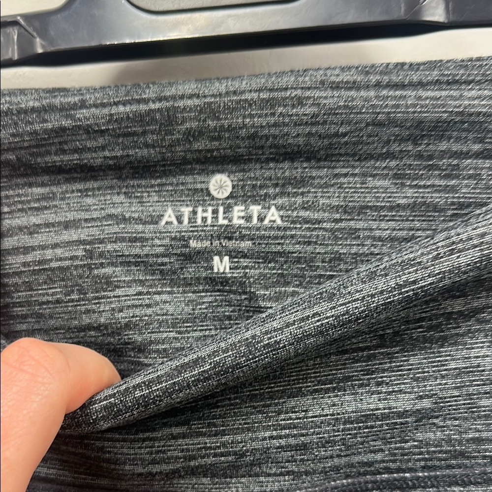 Athleta Gray High-Waisted Leggings M - Picture 4 of 6
